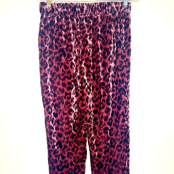 J. Crew Pant Rose Leopard Velvet size 2P NWT - Picture 3 of 7